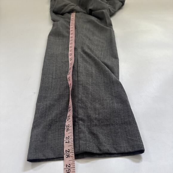 VINTAGE Zanella GRAY Virgin WOOL Trouser Men’s 36x28 Made in ITALY - Picture 9 of 11